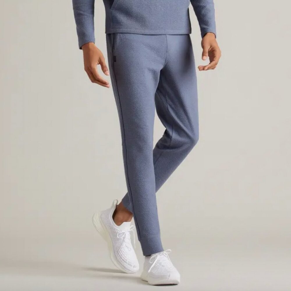 NWT RHONE Tribeca Tech Folkstone Light Gray Purple Joggers Size M
